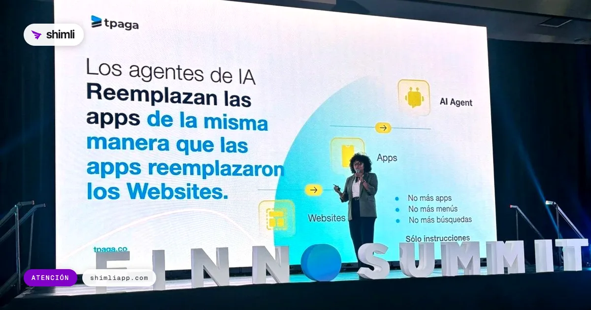 Diapositiva del FINNOSUMMIT 2026: los agentes de IA reemplazan las apps como las apps reemplazaron los sitios web